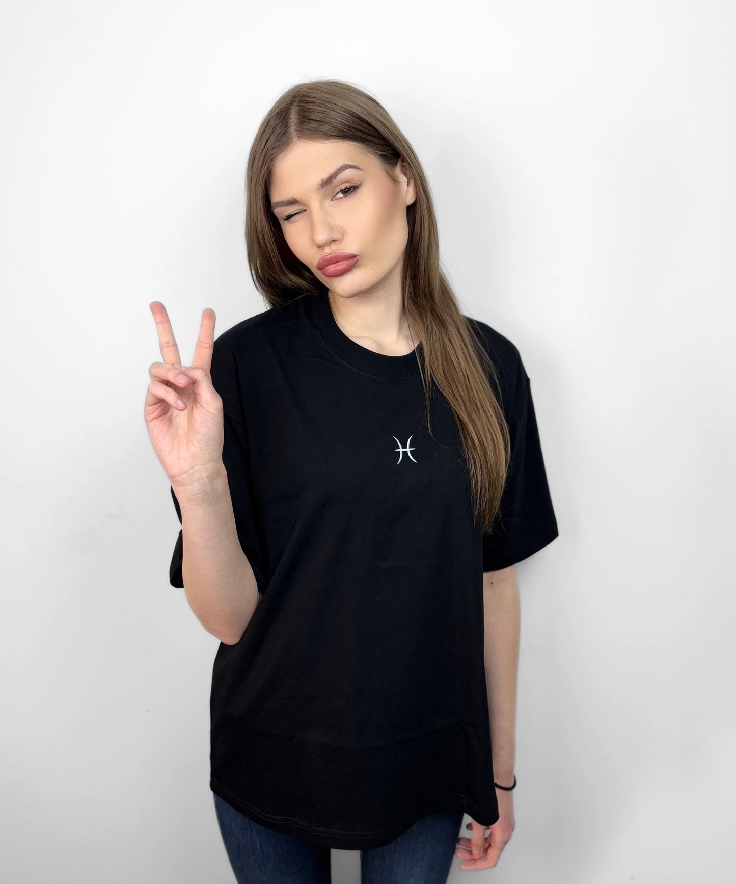 Ryby Koszulka Oversize - Damska